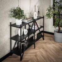 Kingsley stellingkast 130 cm 3 laags - grijs