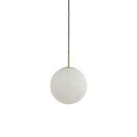 Light & Living Medina hanglamp Ø25 cm - antiek brons+glas mat wit