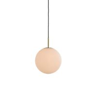 Light & Living Medina hanglamp Ø25 cm - antiek brons+glas mat wit