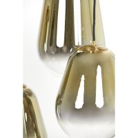 Maeve hanglamp 7L - glas goud-helder/goud