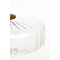 Light & Living Pleat hanglamp glas - helder/goud - OUTLET B