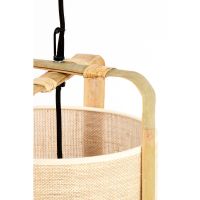 Sendai hanglamp Ø32x60 cm - zand+bamboe naturel
