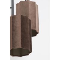 Edisa hanglamp 3L - velvet donkerbruin