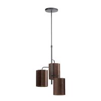 Edisa hanglamp 3L - velvet donkerbruin