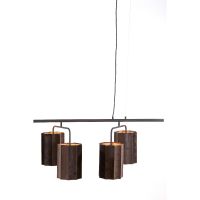 Edisa hanglamp 6L - velvet donker bruin