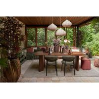 Light & Living Zubeda hanglamp ø40x28,5 cm linnen - naturel