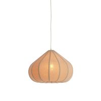Zubeda hanglamp ø50x34 cm linnen - naturel
