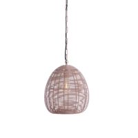Oliveria hanglamp ø32x39 cm - licht roze