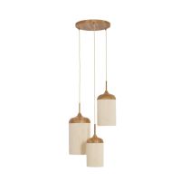 Light & Living Danialo hanlamp 3L getrapt ø35x32 cm hout