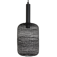 Lekang hanglamp Ø22x55 cm mat zwart van het woonmerk Light&Living