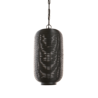 Tomek hanglamp Ø21x44 cm mat zwart