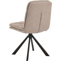 Olin draaistoel | zwart metaal onderstel | stof Alea - beige