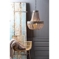 Luna hanglamp kralen Ø51 cm - oud wit