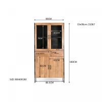 Elin stellingkasten 90 cm mangohout - naturel