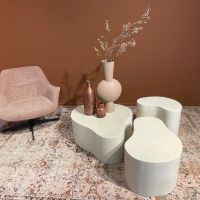 Sandy salontafel organisch 50 cm - beige