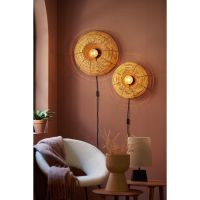 Milan wandlamp ø40x15 cm rotan - naturel