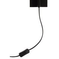 Lyra wandlamp - naturel/mat zwart