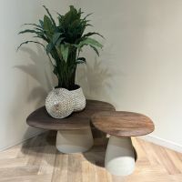 Marron bijzettafel 50 cm - bruin