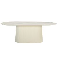 Patrice eettafel ovaal 180 cm - crème