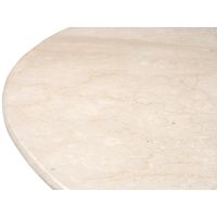 Bottecino eettafel ø130 cm - donkerbruin/beige