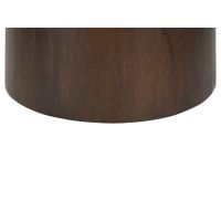 Bottecino eettafel ø130 cm - donkerbruin/beige