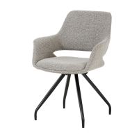 Capp draaibare eetkamerstoel - taupe