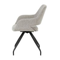 Capp draaibare eetkamerstoel - taupe