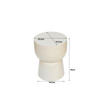 Brix Kian bijzetttafel ø35,5 cm - off white