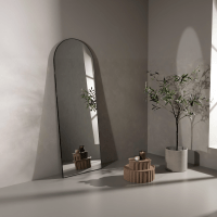 Svea Cecilia spiegel gebogen - 66 x 193 cm - zwart