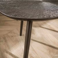 Fraaai Daisy salontafel metaal leaf set van 2 - brons donkerbruin