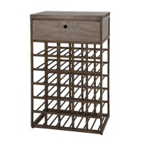 Nowi wijnkast 1 lade - brons antiek