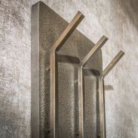 Nowi kapstok 2x3 haken hoog - brons antiek