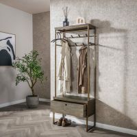 Nowi garderobemeubel roede  - brons antiek