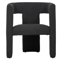 Tiwa fauteuil bouclé donkergrijs van het woonmerk Woood