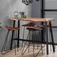 Sussex barkruk vintage leder 67cm