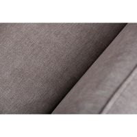 Collin 3-zits hoekbank links stof - beige/poot zwart