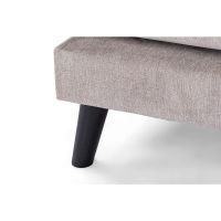 Orinoco 3-zitsbank links stof - beige/poot zwart