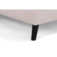 Vurna Suus 3-zits hoekbank rechts stof - beige/poot zwart