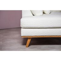 Vurna Cleo 3-zits hoekbank links stof - naturel