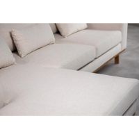 Grande 3-zits hoekbank links stof - beige