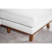 Melva 3-zits hoekbank links stof - beige