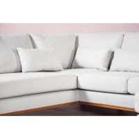 Melva 3-zits hoekbank links stof - beige