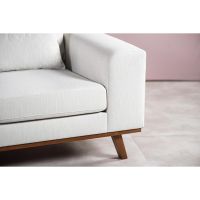 Melva 3-zitsbank L+R stof - beige