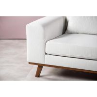 Melva 3-zitsbank L+R stof - beige