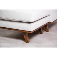 Melva 3-zitsbank L+R stof - beige