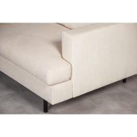 Lois 3-zits hoekbank links stof - beige