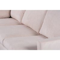 Lois 3-zits hoekbank links stof - beige