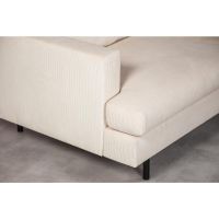 Lois 3-zits hoekbank rechts stof - beige