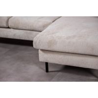 Aubrey 3-zitsbank L+R stof - champagne