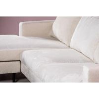 Aubrey 3-zitsbank L+R stof - champagne